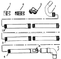 Page A Diagram and Parts List for GA1900  Weed Eater Leaf Blower / Vacuum